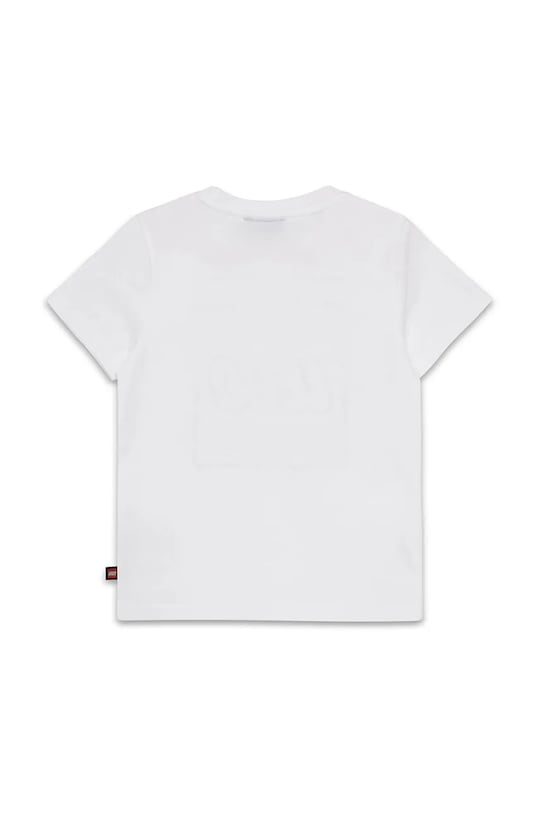 Lego t-shirt bawełniany dziecięcy LWTANO 631 12011363 biały AW25