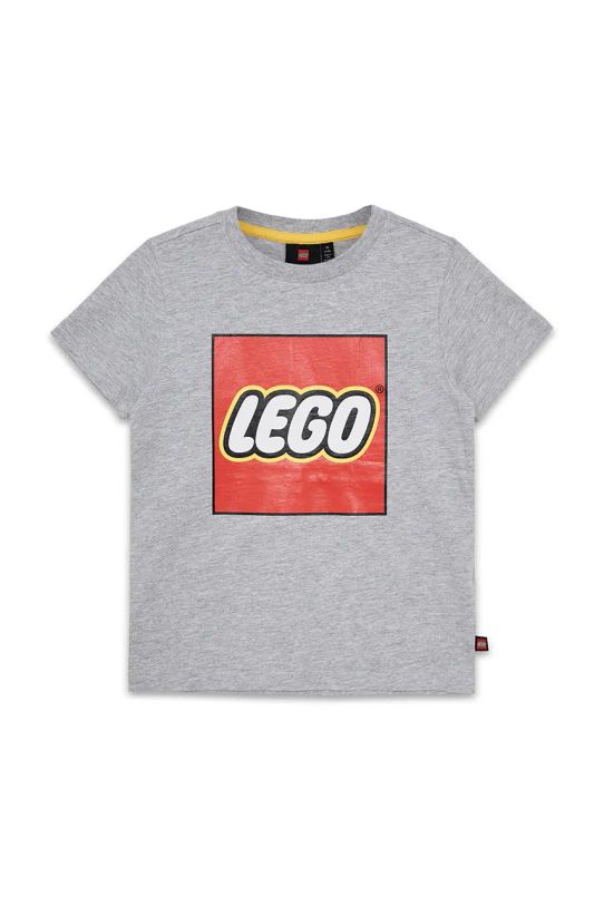 Lego t-shirt bawełniany dziecięcy LWTANO 631 12011363 szary AW25
