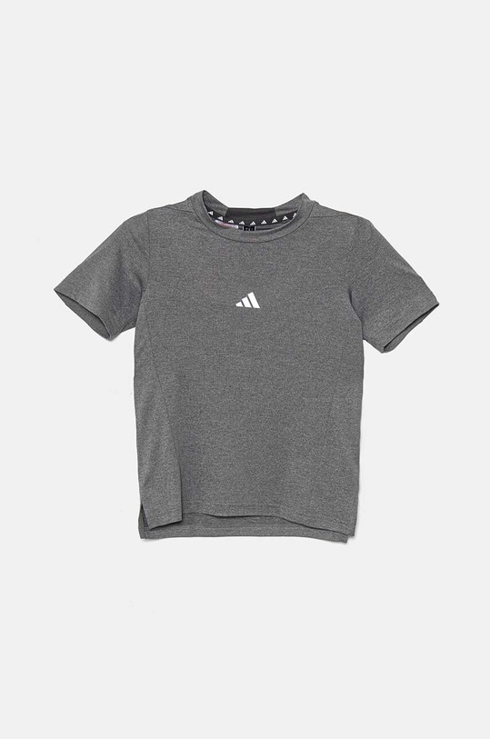 Детска тениска adidas J HEA TEE меланж сив IN1657