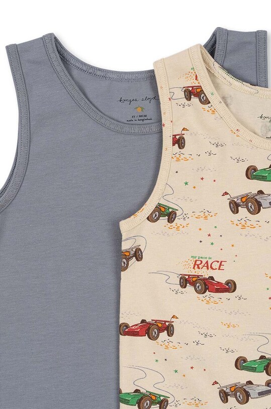 Băieți Konges Sløjd top copii BASIC 2 PACK TANKTOP GOTS 2-pack KS101410 bej