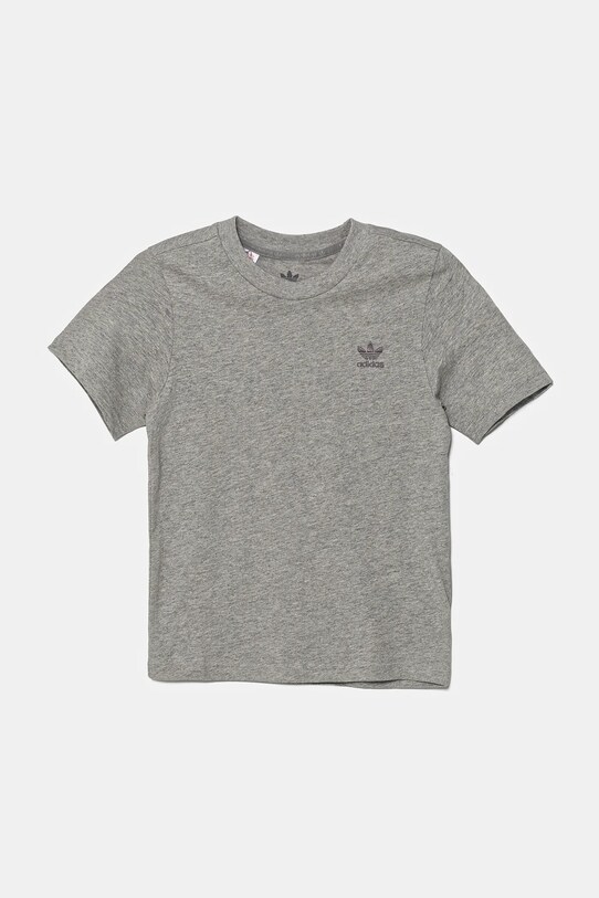 Παιδικό βαμβακερό μπλουζάκι adidas Originals TEE IX5267 γκρί SS25