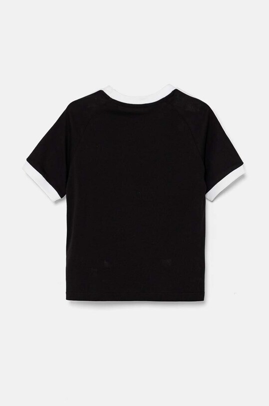 adidas Originals tricou de bumbac pentru copii 3STRIPES TEE negru IX7626