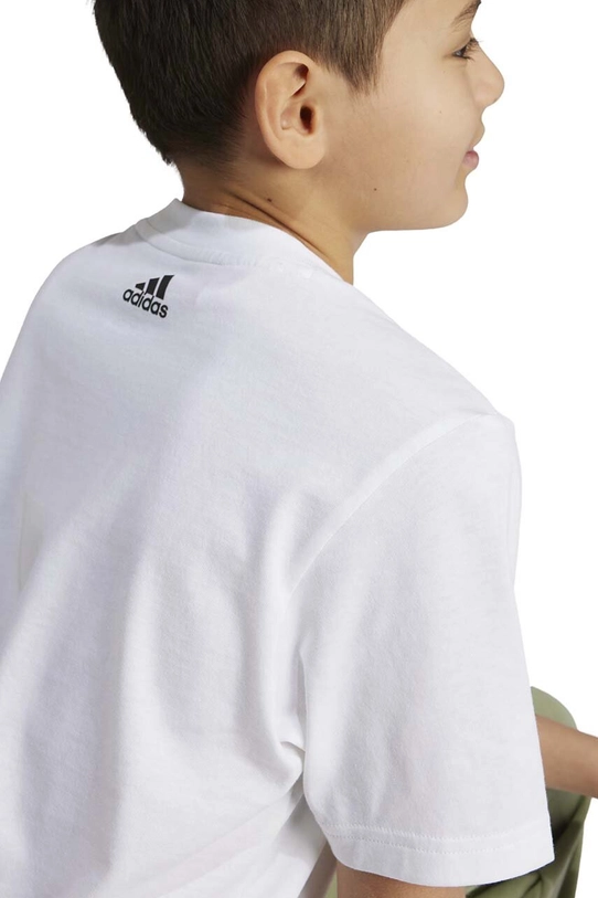 Детская хлопковая футболка adidas U BL 2 TEE IX9527 белый