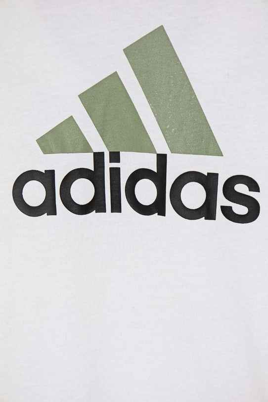 Детская хлопковая футболка adidas U BL 2 TEE белый IX9527