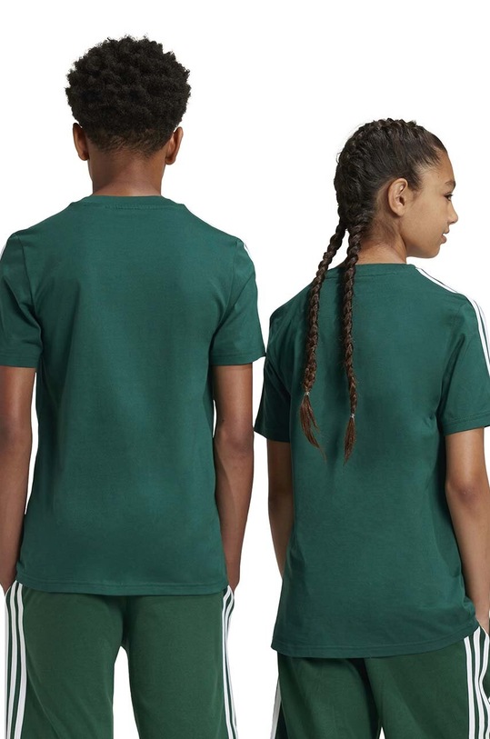 Dětské bavlněné tričko adidas J 3S TIB T IW3494 zelená