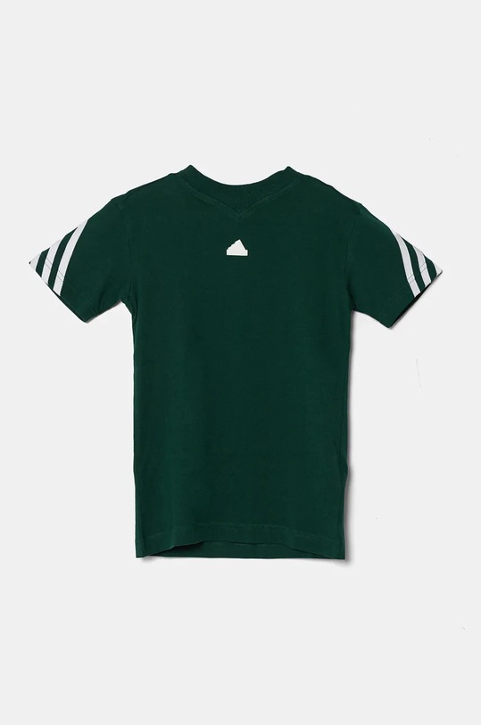 adidas t-shirt bawełniany dziecięcy U FI 3S T IX3652 zielony AW24