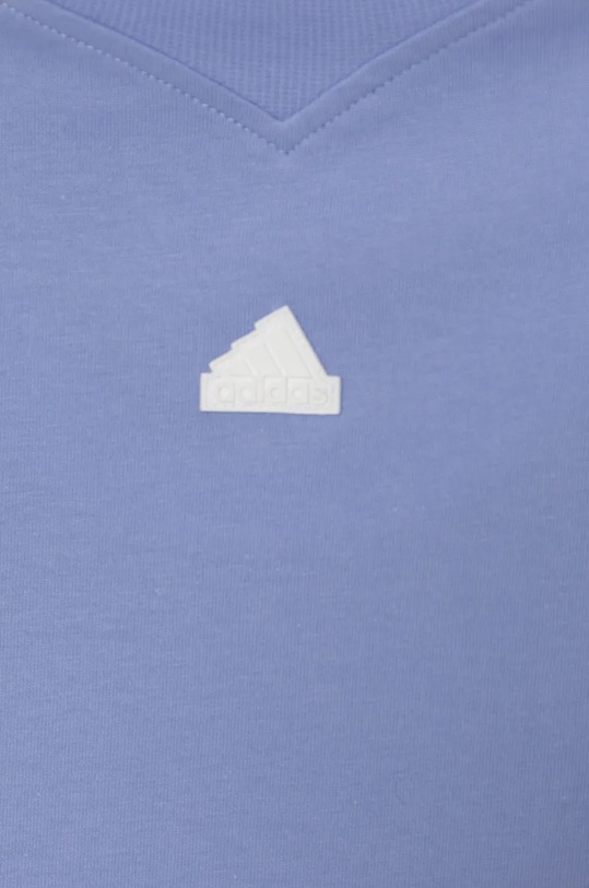Хлопчик Дитяча бавовняна футболка adidas U FI 3S T IX3653 блакитний