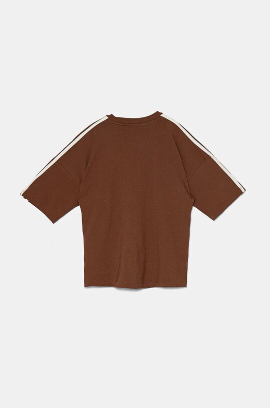 Chłopiec adidas Originals t-shirt bawełniany dziecięcy TEE IY9543 brązowy