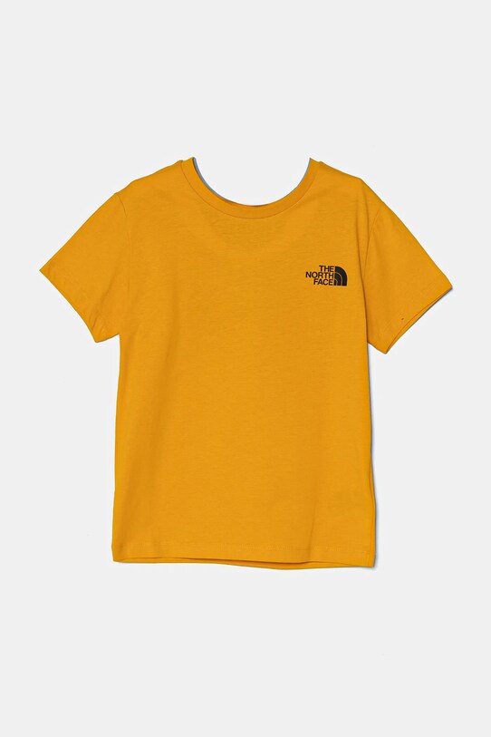 The North Face tricou de bumbac pentru copii REDBOX S/S TEE print galben NF0A89VT56P1