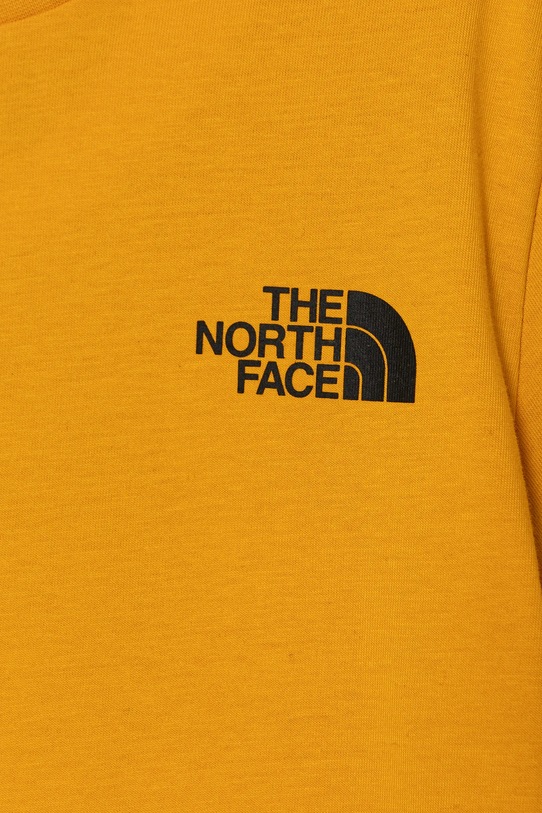 Băieți The North Face tricou de bumbac pentru copii REDBOX S/S TEE NF0A89VT56P1 galben