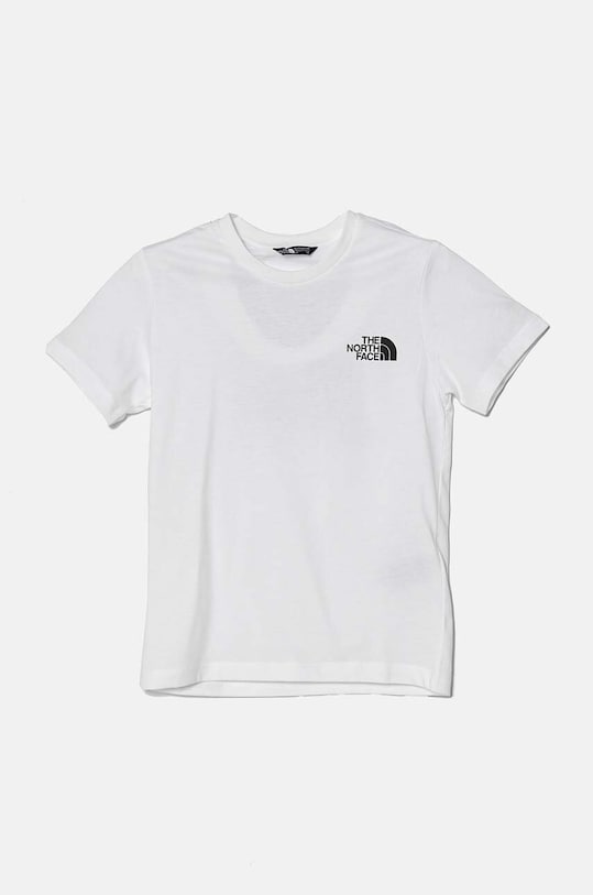 The North Face t-shirt bawełniany dziecięcy REDBOX S/S TEE nadruk biały NF0A89VTFN41