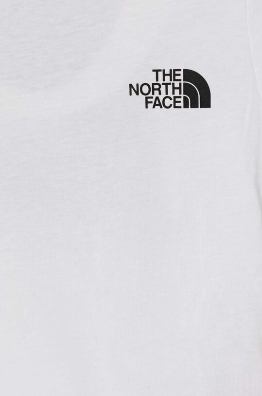 Chłopiec The North Face t-shirt bawełniany dziecięcy REDBOX S/S TEE NF0A89VTFN41 biały