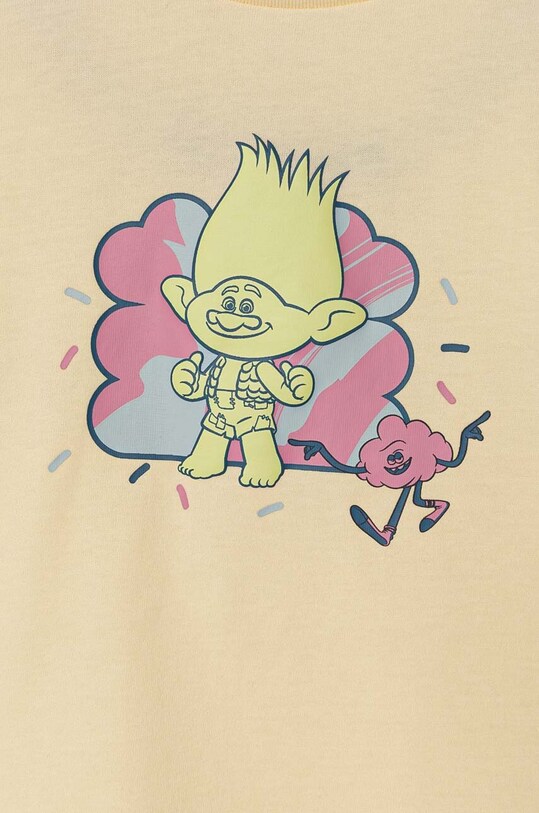 Хлопчик Дитяча бавовняна футболка Puma X TROLLSphic Tee 627383 жовтий
