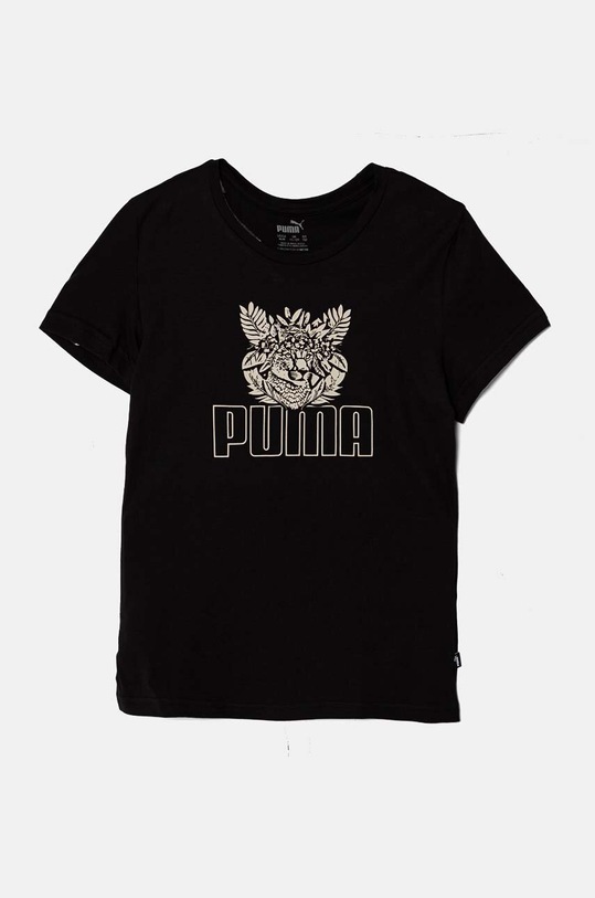 Puma tricou de bumbac pentru copii ESS+ TROPICAT Tee print negru 681822