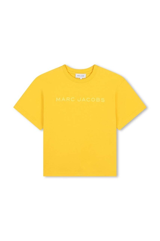 Dětské bavlněné tričko Marc Jacobs kulatý žlutá W60317.102.108