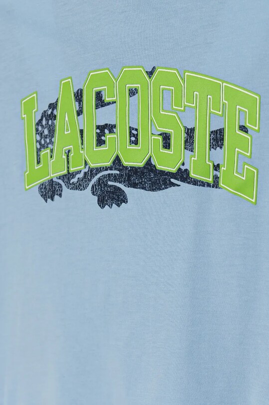 Lacoste tricou de bumbac pentru copii TJ2444 albastru AW24