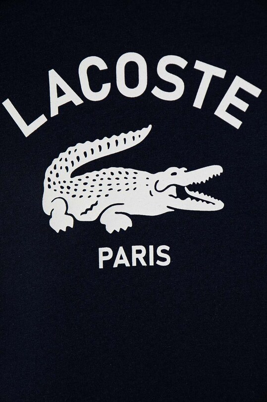 Мальчик Детская хлопковая футболка Lacoste TJ3003 тёмно-синий