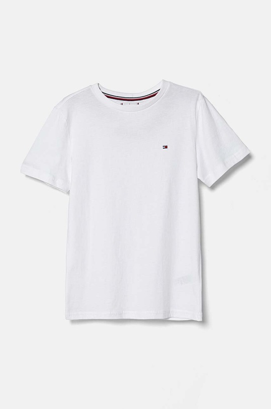 Детска памучна тениска Tommy Hilfiger (2 броя) меланж сив UK0UK00073.9BYH