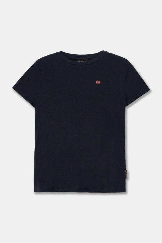 Napapijri tricou de bumbac pentru copii SALIS SS 2 uni bleumarin NP0A4GEH1761.134.164