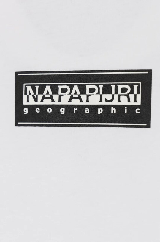 Băieți Napapijri tricou de bumbac pentru copii S-CHAMOIS SS NP0A4HYL0021.134.164 alb
