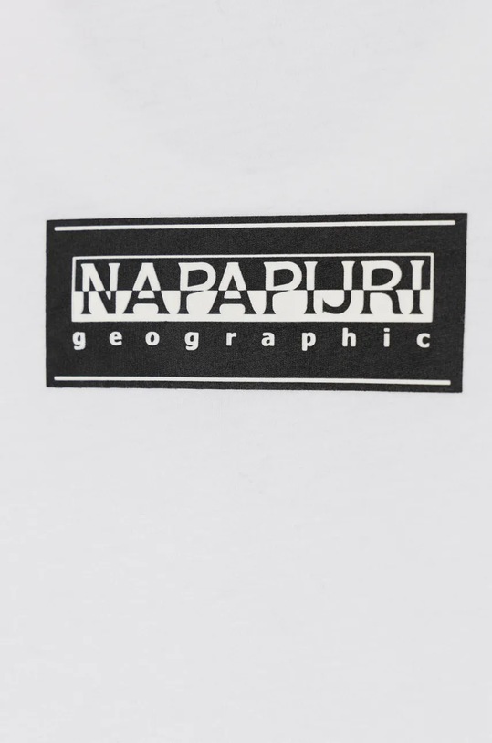 Chłopiec Napapijri t-shirt bawełniany dziecięcy S-CHAMOIS SS NP0A4HYL0021.134.164 biały