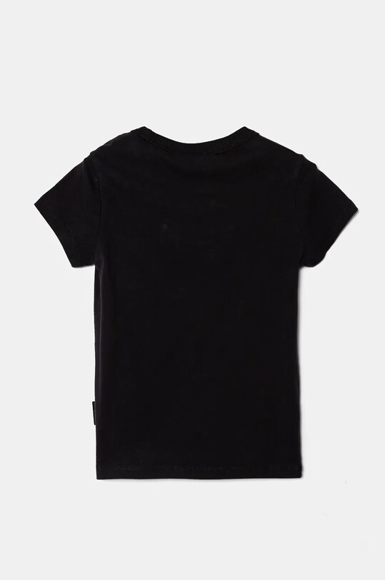 Napapijri tricou de bumbac pentru copii S-CHAMOIS SS NP0A4HYL0411.98.128 negru AW24