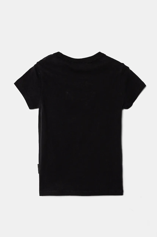 Дитяча бавовняна футболка Napapijri S-CHAMOIS SS NP0A4HYL0411.98.128 чорний AW24