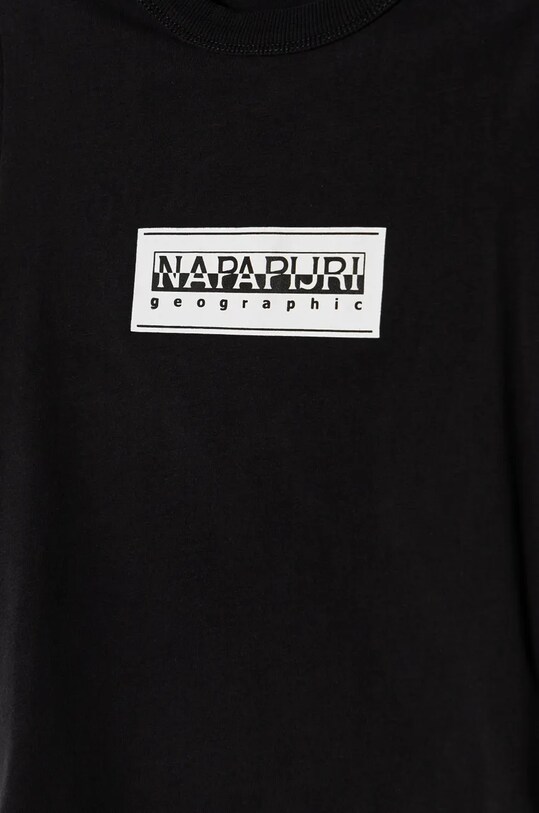 Băieți Napapijri tricou de bumbac pentru copii S-CHAMOIS SS NP0A4HYL0411.98.128 negru