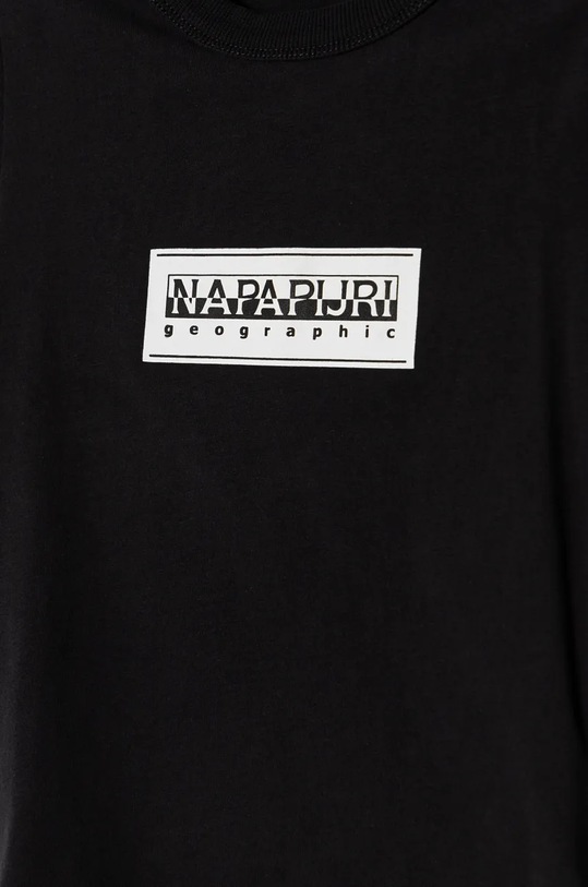 Хлопчик Дитяча бавовняна футболка Napapijri S-CHAMOIS SS NP0A4HYL0411.98.128 чорний