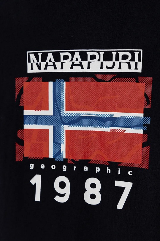 Băieți Napapijri tricou de bumbac pentru copii S-MATS NP0A4HYN1761.98.128 bleumarin