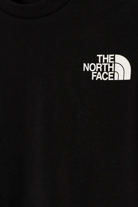 Chłopiec The North Face t-shirt dziecięcy TEEN S/S SIMPLE DOME TEE NF0A8DRPJK31 czarny