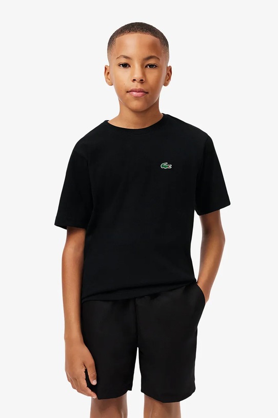 Lacoste tricou copii uni negru TJ8811.