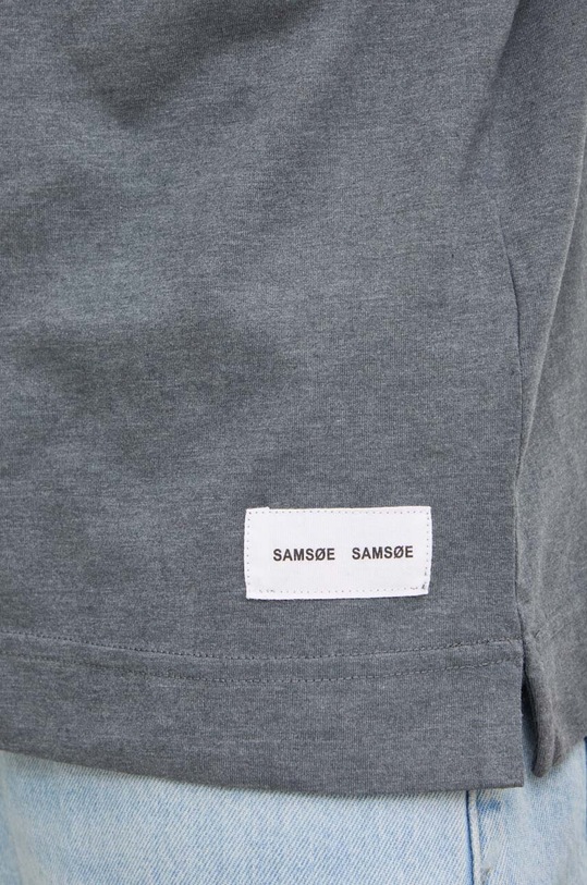 Tričko Samsoe Samsoe SACHARLES sivá M24200031