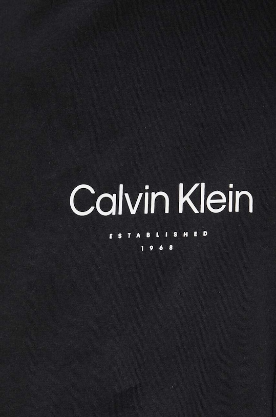 Βαμβακερό μπλουζάκι Calvin Klein K10K113102 μαύρο