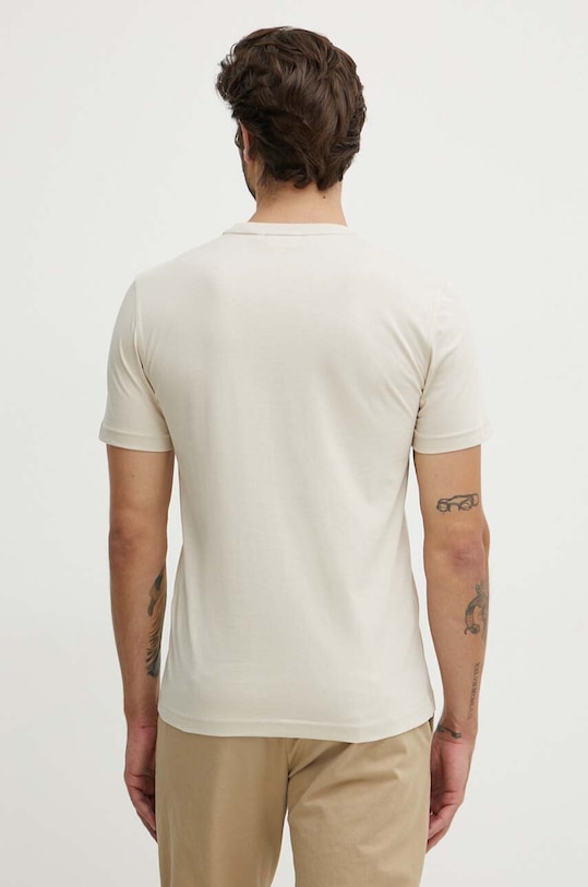 Βαμβακερό μπλουζάκι Calvin Klein K10K113107 μπεζ AW24