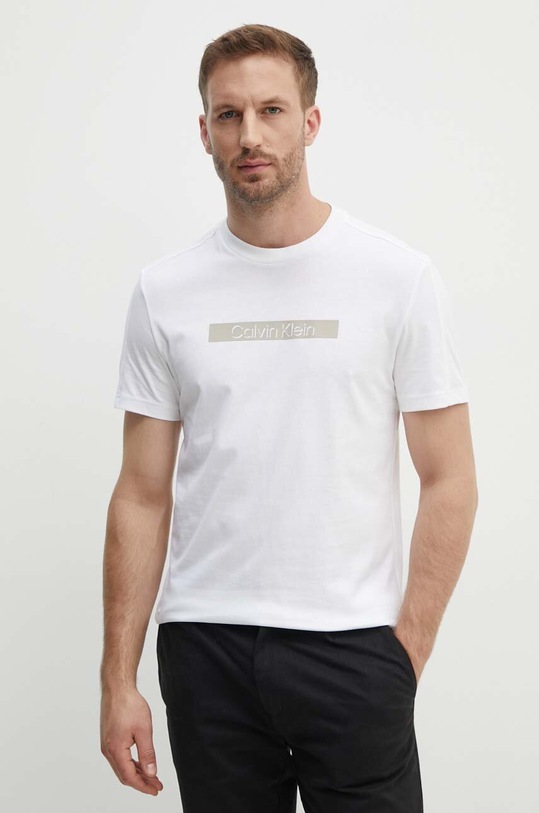 Бавовняна футболка Calvin Klein бавовна білий K10K113110
