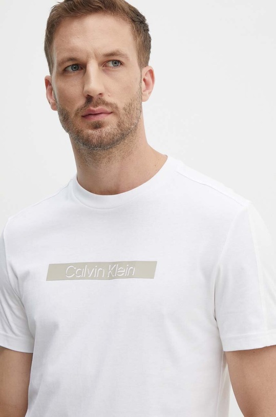 Bavlněné tričko Calvin Klein bílá K10K113110