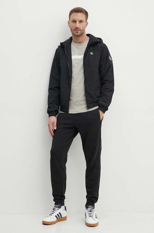 Calvin Klein tricou din bumbac K10K113110 bej AW24