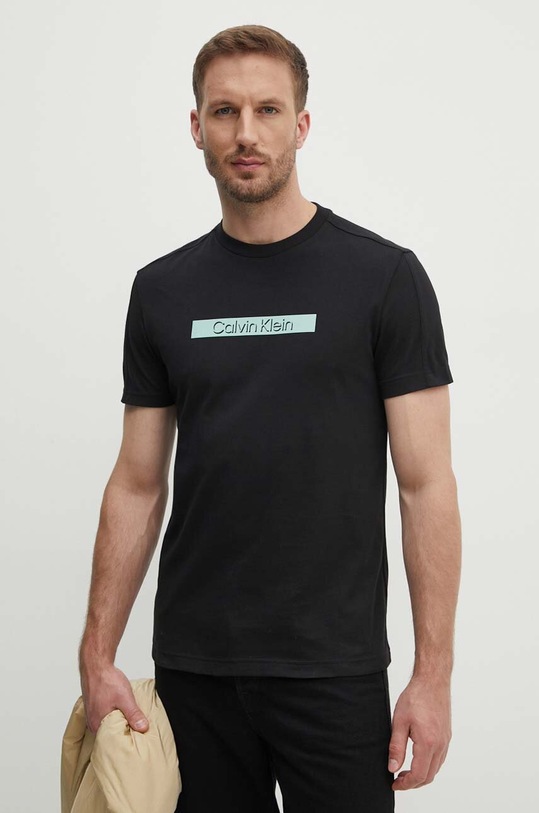 Bavlněné tričko Calvin Klein černá K10K113110