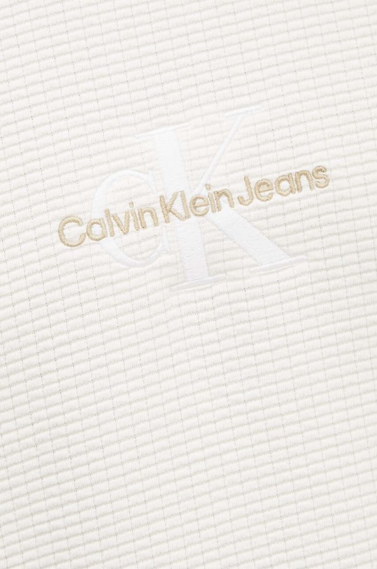 Bavlněné tričko Calvin Klein Jeans J30J325645 béžová
