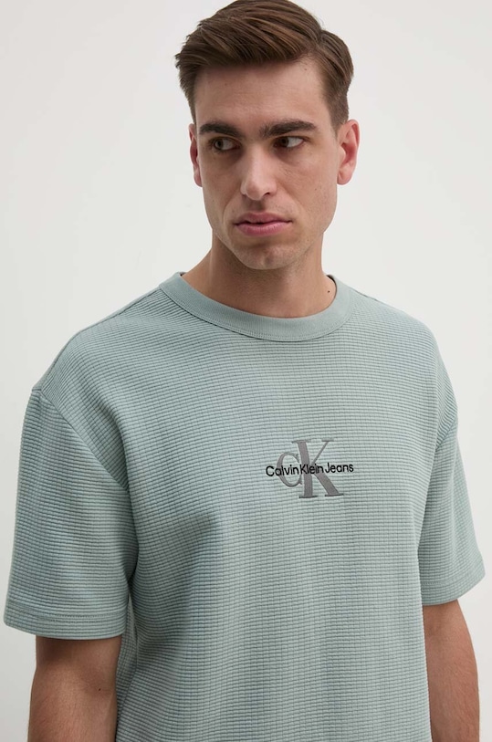 Bavlněné tričko Calvin Klein Jeans šedá J30J325645