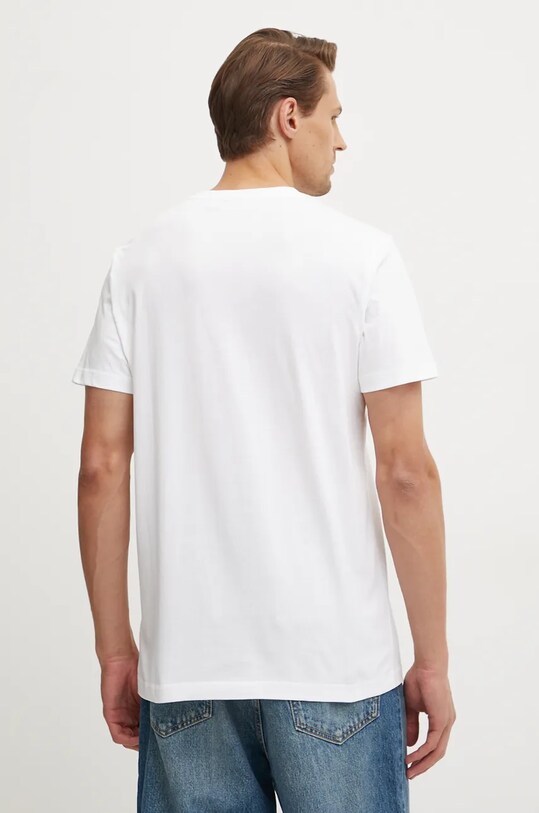 Bavlněné tričko Calvin Klein Jeans J30J325649 bílá SS25
