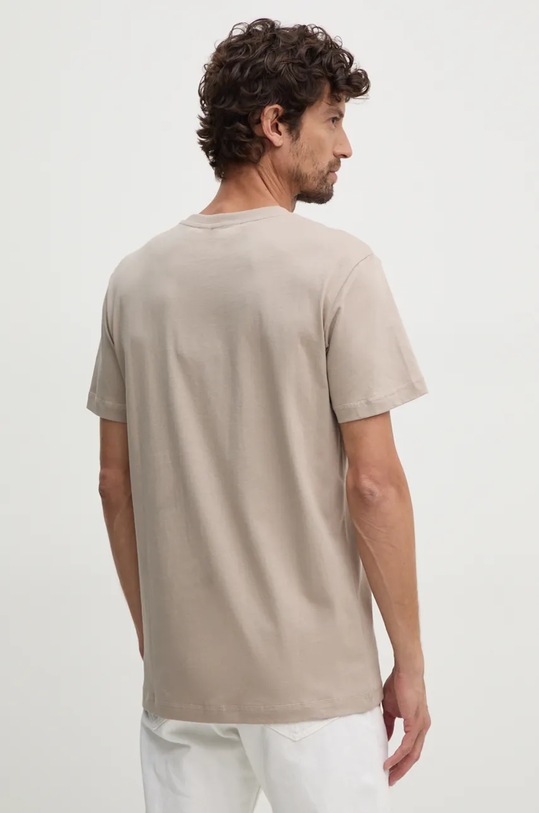 Oblečení Bavlněné tričko Calvin Klein Jeans J30J325649 béžová