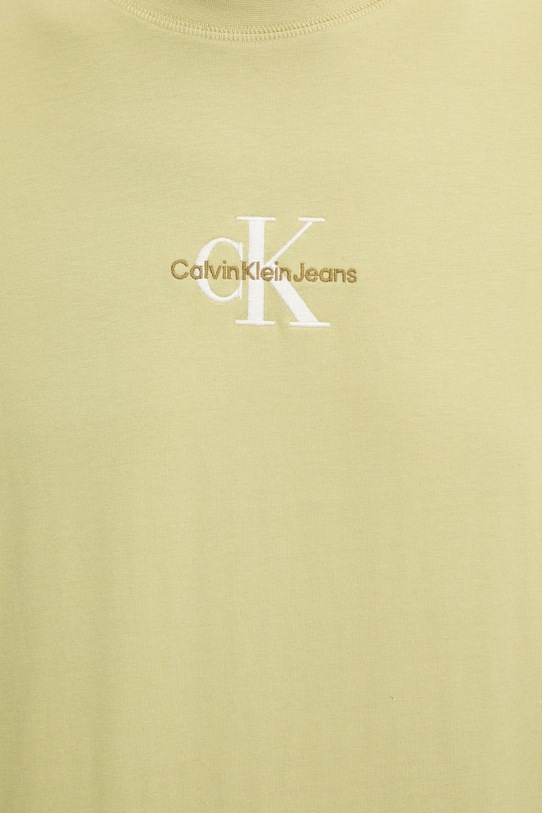 Bavlněné tričko Calvin Klein Jeans J30J325649 zelená