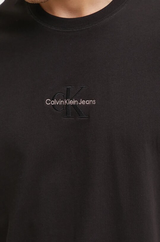 Calvin Klein Jeans t-shirt bawełniany czarny J30J325649