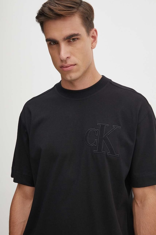 Calvin Klein Jeans t-shirt bawełniany czarny J30J325657
