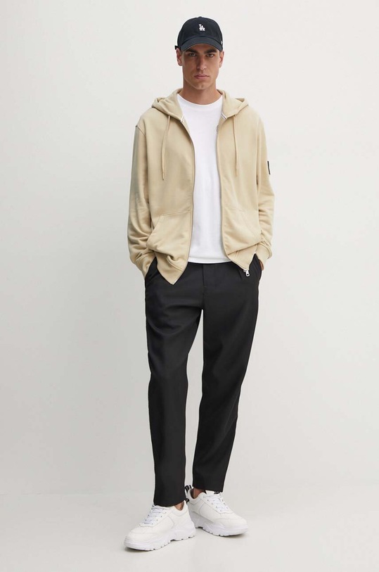 Памучна тениска Calvin Klein Jeans J30J325680 бял AW24