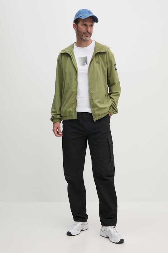 Bavlnené tričko Calvin Klein Jeans J30J325686 biela AW24