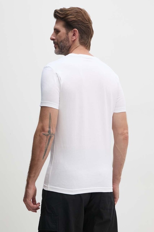 Oblačila Bombažna kratka majica Calvin Klein Jeans J30J325686 bela