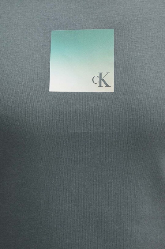 Хлопковая футболка Calvin Klein Jeans J30J325686 серый